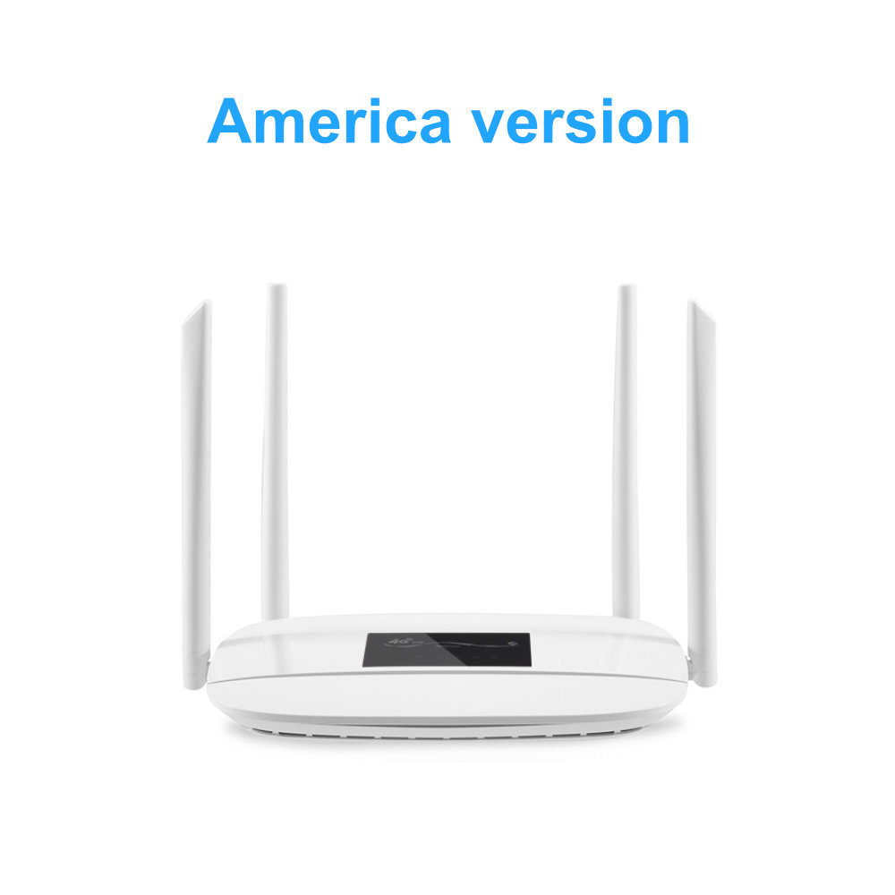HOSAYA  4G WiFi Router portable wifi LTE CPE SIM card modem  dual power ports 12V 5V 32 WIFI Users 4 Antennas 4 RJ45 Ports