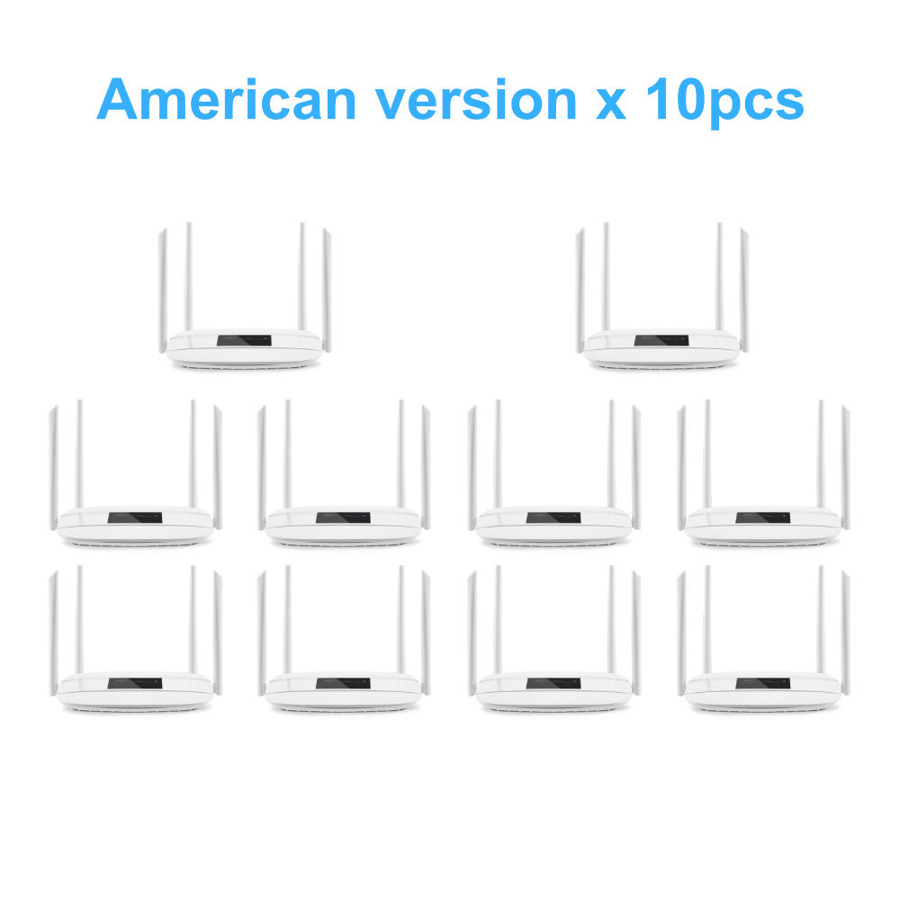 HOSAYA  4G WiFi Router portable wifi LTE CPE SIM card modem  dual power ports 12V 5V 32 WIFI Users 4 Antennas 4 RJ45 Ports