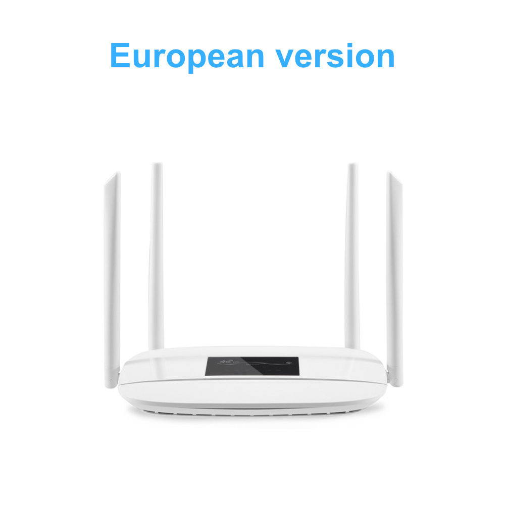 HOSAYA  4G WiFi Router portable wifi LTE CPE SIM card modem  dual power ports 12V 5V 32 WIFI Users 4 Antennas 4 RJ45 Ports