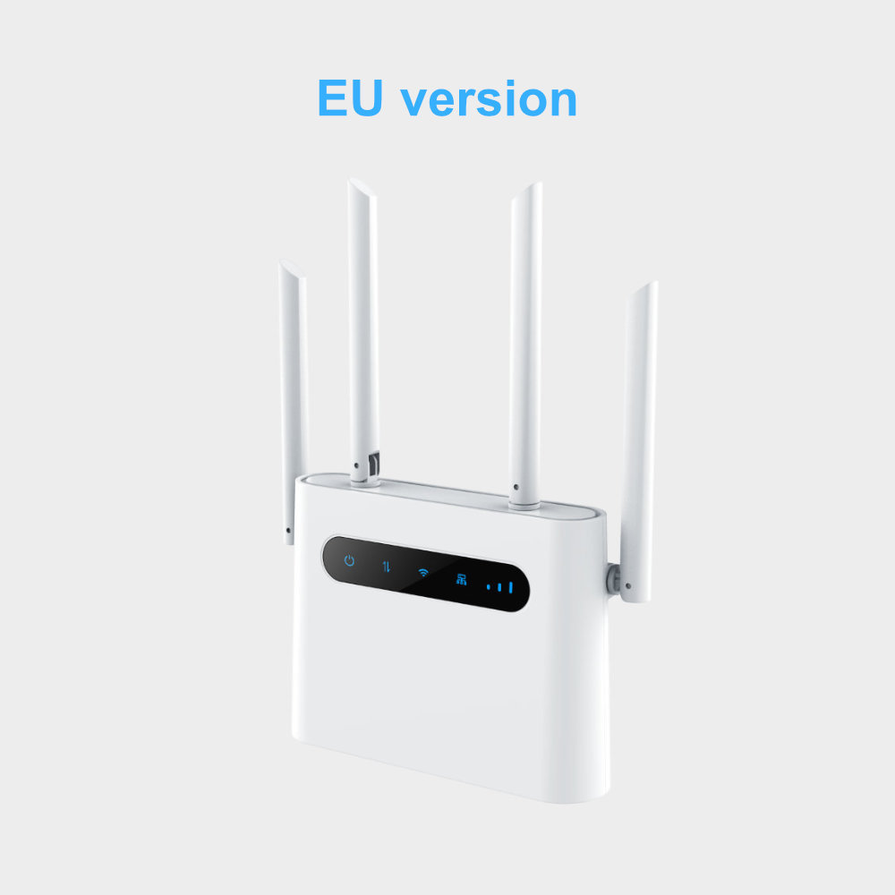 4G SIM card wifi router portable wifi modem 4G CPE hotspot 32 WIFI Users 4 Antennas 3 RJ45 Ports