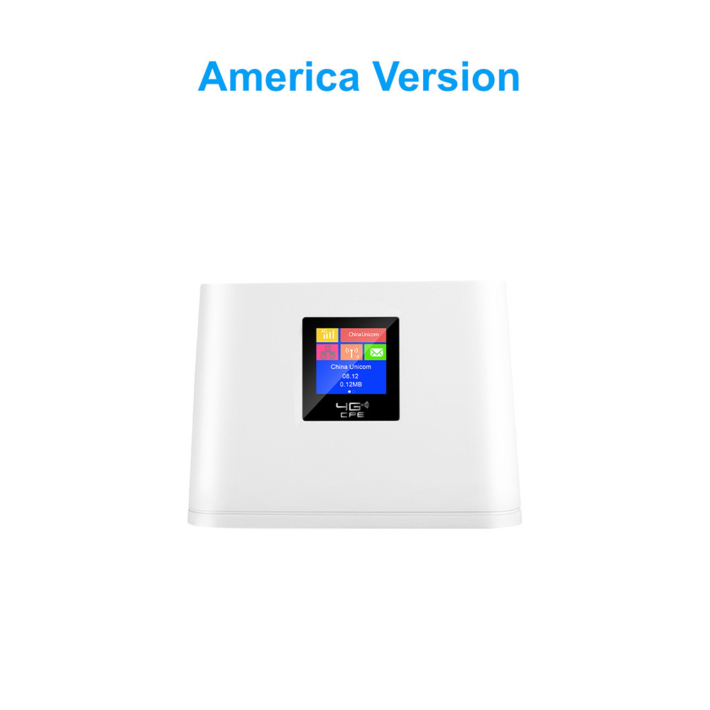 HOSAYA 4G SIM card wifi router portable wifi modem 4G CPE hotspot 10 WIFI Users  Internal Antenna  1 RJ45 Port  Color Screen