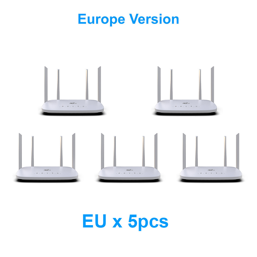 HOSAYA 4G SIM card wifi router portable wifi modem 4G CPE hotspot 32 WIFI Users 4 Antennas 4 RJ45 Ports