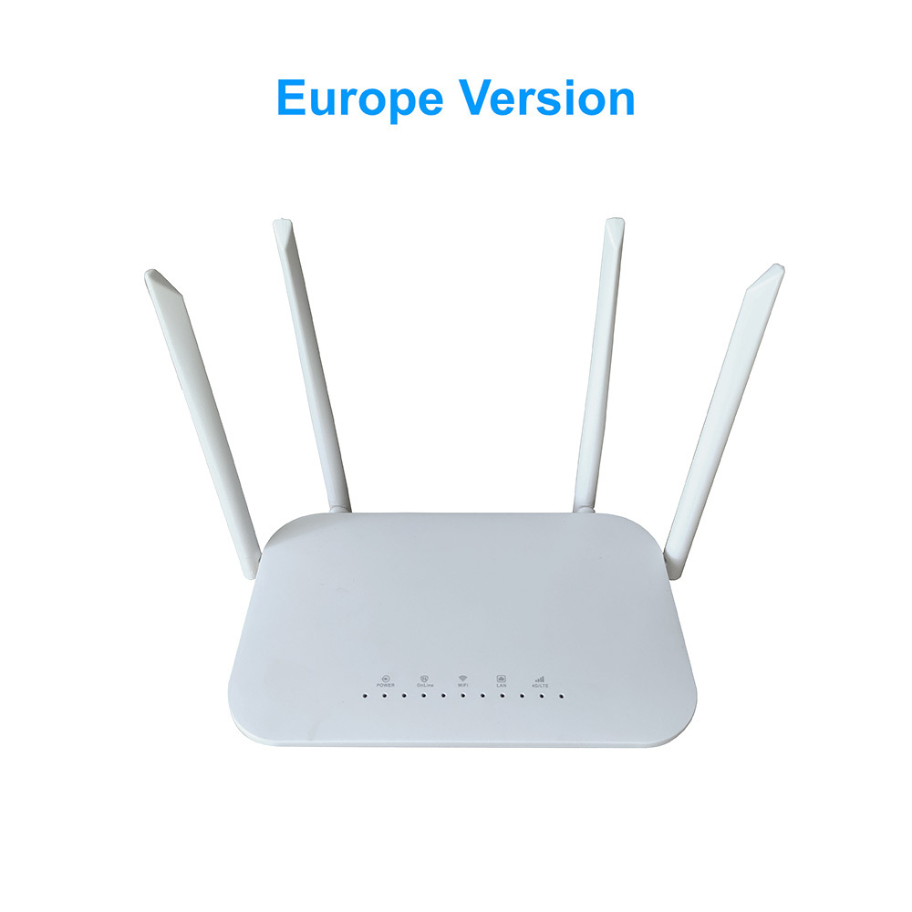 HOSAYA 4G SIM card wifi router portable wifi modem LC117 4G CPE hotspot 32 WIFI Users  4 Antennas 4 RJ45 Ports  12V 5V dual Power Inputs