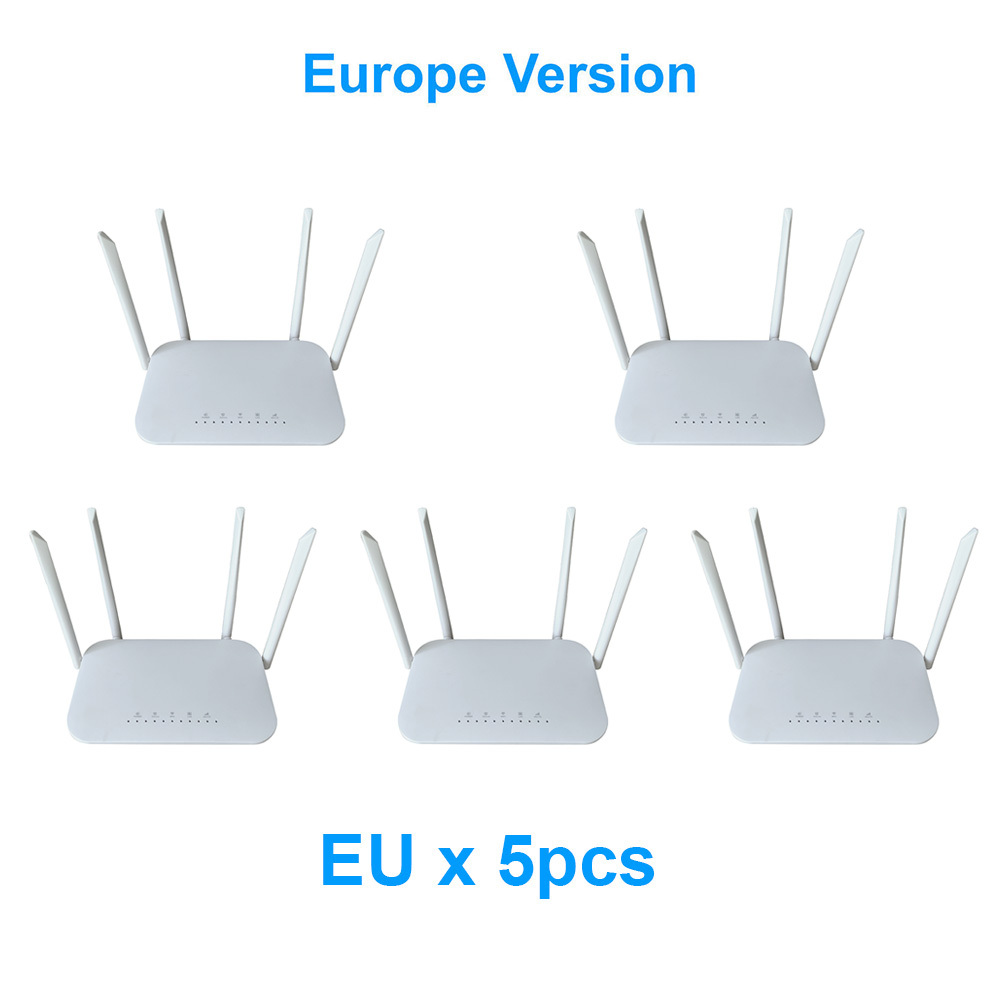 HOSAYA 4G SIM card wifi router portable wifi modem LC117 4G CPE hotspot 32 WIFI Users  4 Antennas 4 RJ45 Ports  12V 5V dual Power Inputs