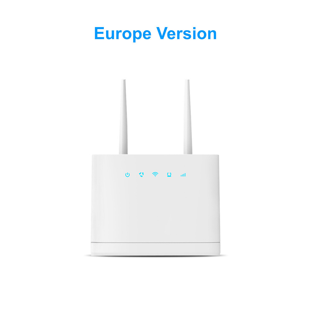 HOSAYA 4G SIM card wifi router portable wifi modem 4G CPE hotspot 8 WIFI Users  2  Antennas 3 RJ45 Ports
