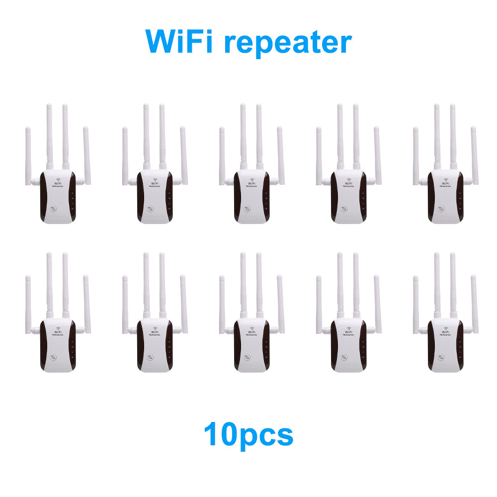 WiFi Extender WiFi Repeater Signal Booster for House Up to 5000 sq.ft and 40 Devices, External WiFi Antenna x 4, RJ45 Port x 1, WPS, WiFi Range Extender, WiFi Amplifier, Easy one Key Setup