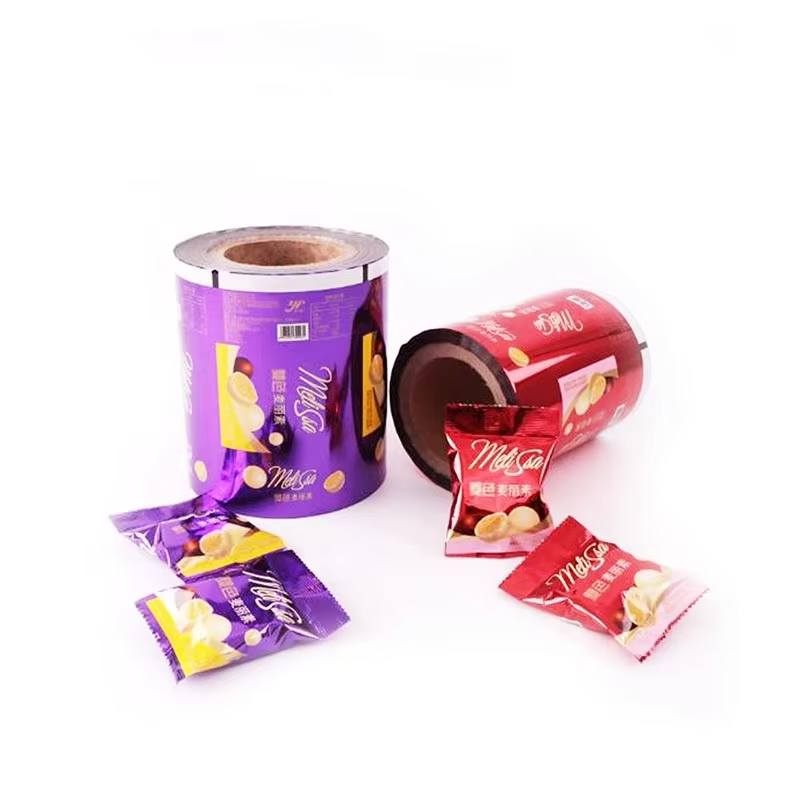 Printed Aluminium Foil Laminated Automatic Packaging Film Roll Tray Snack Heat Seal Food Plastic Film