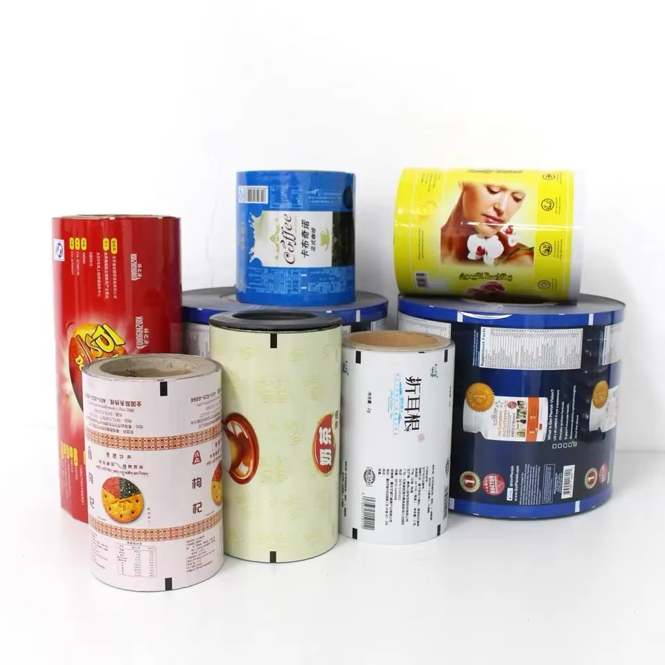 Printed Aluminium Foil Laminated Automatic Packaging Film Roll Tray Snack Heat Seal Food Plastic Film