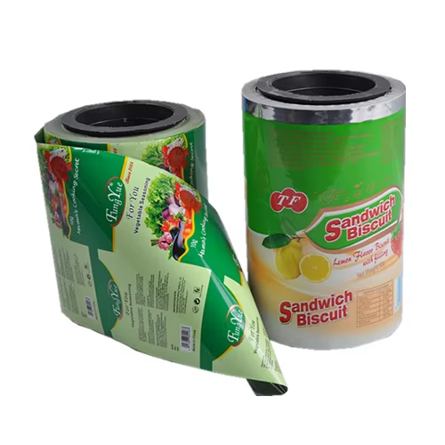 Customized Printed Food Grade Aluminum Foil Metallic Plastic Packaging roll film For Beef Jerky
