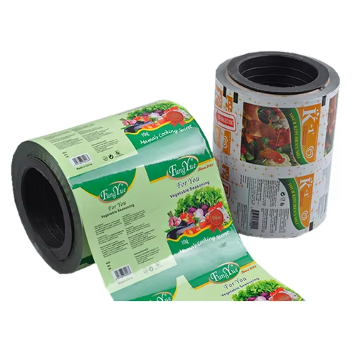 Customized Printed Food Grade Aluminum Foil Metallic Plastic Packaging roll film For Beef Jerky
