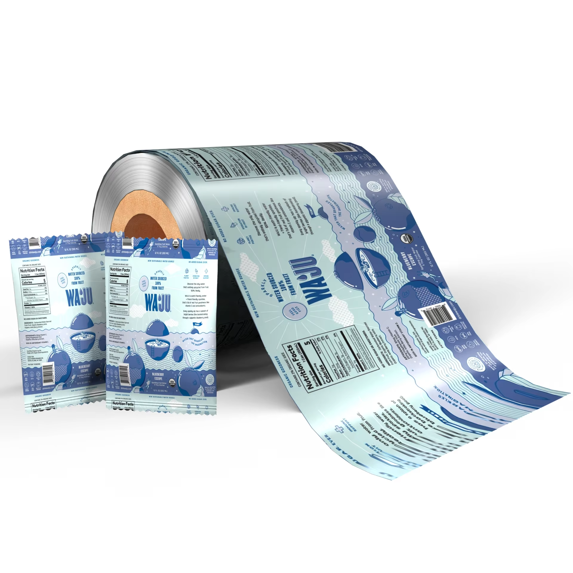 Food Packaging Film Roll Composite Layer Automatic Packaging Film Roll Plastic Packaging Candy Roll Film