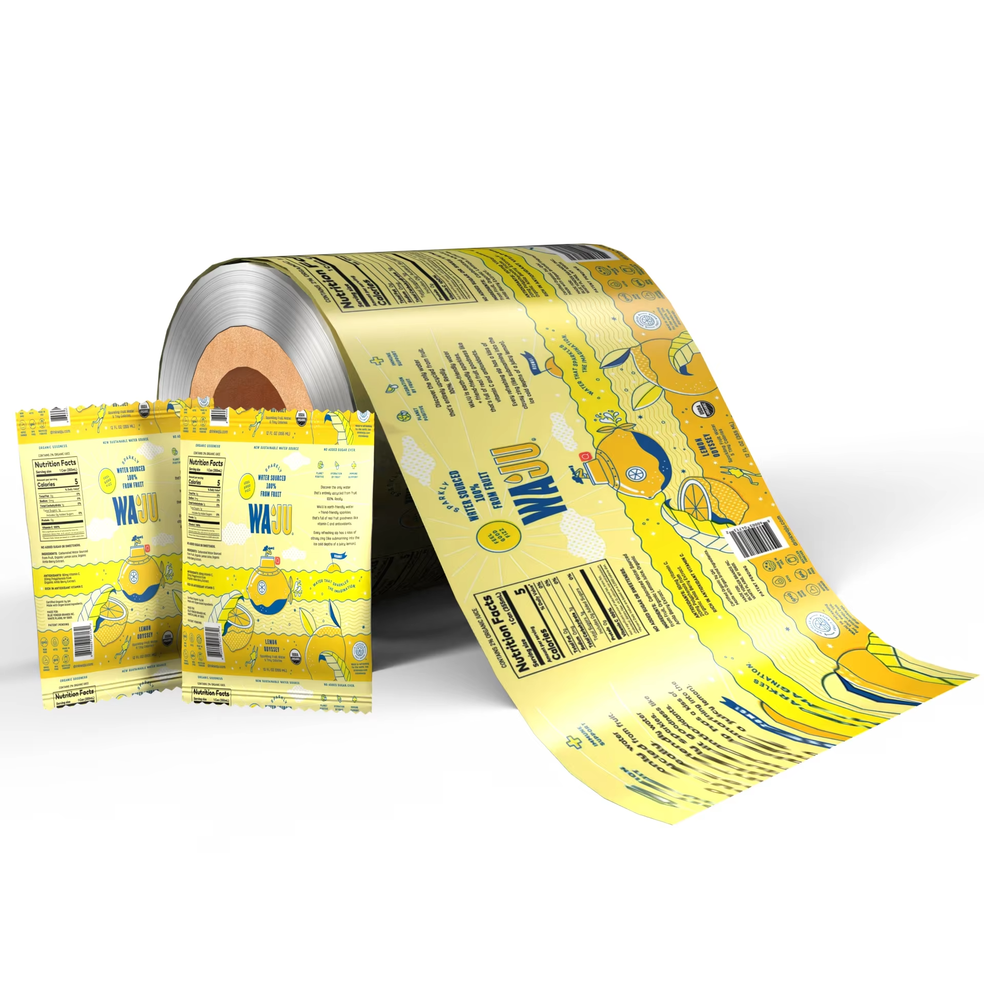 Food Packaging Film Roll Composite Layer Automatic Packaging Film Roll Plastic Packaging Candy Roll Film
