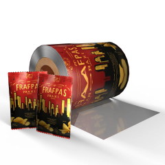 Laminated Food Grade Puffed Food Packaging Plastic Film Rolls Potato Chips Sachet Film Roll