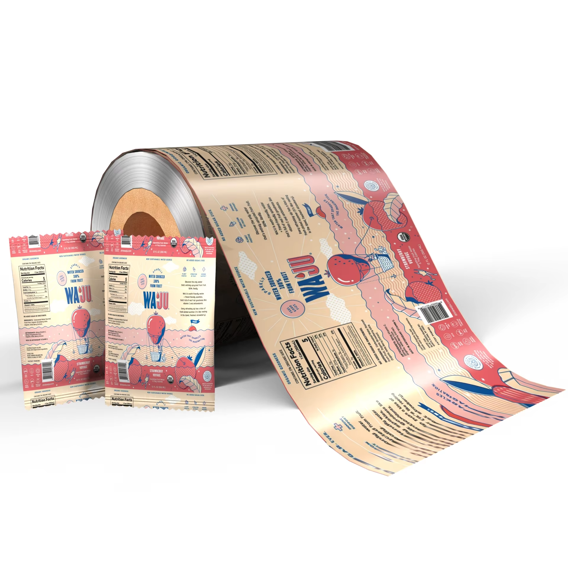 Food Packaging Film Roll Composite Layer Automatic Packaging Film Roll Plastic Packaging Candy Roll Film