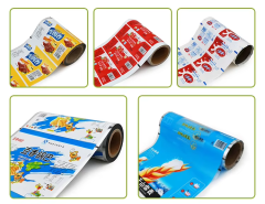 Custom print foil aluminum laminated juice popsicle potato chip snack flexible soft food grade packaging plastic roll film stock