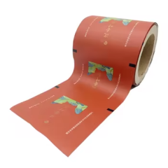 Factory price bopp plastic custom own logo printed packaging wrap roll film for cake snacks powder food packing