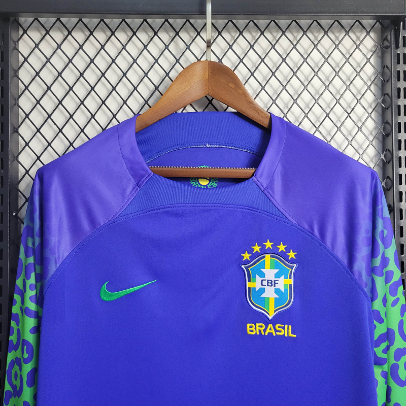 22/23 Brazil  Away Long Sleeve Size S-XXL