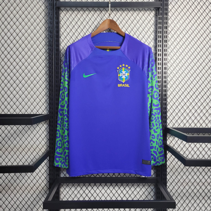 22/23 Brazil  Away Long Sleeve Size S-XXL