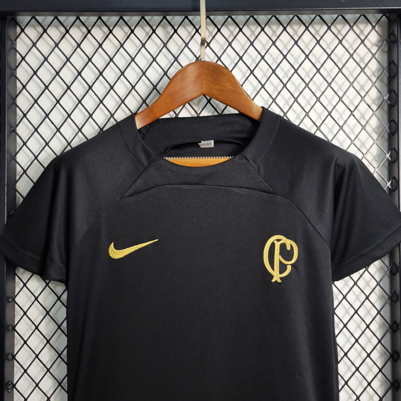 23/24 KIDS Corinthians Training Suit Black Size 16-28