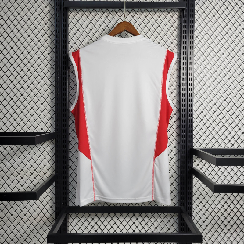 23/24 Flamengo Training Suit White Tank Top Size S-4XL
