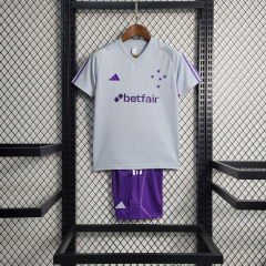 23/24 KIDS Cruzeiro Training Suit Grey Size 16-28