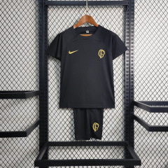 23/24 KIDS Corinthians Training Suit Black Size 16-28