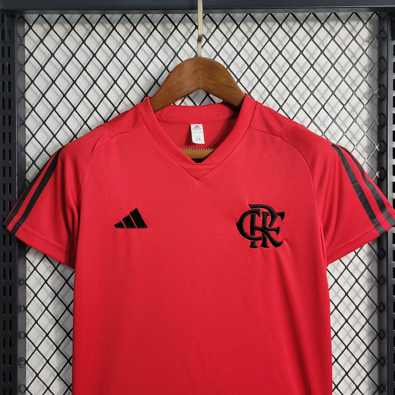 23/24 KIDS Flamengo Training Suit Red Size 16-28