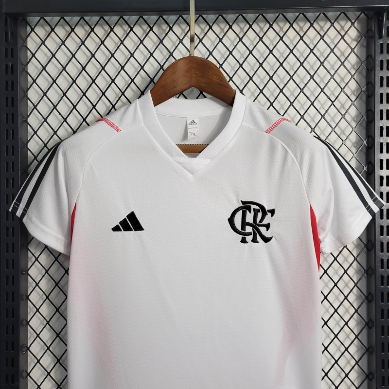 23/24 KIDS Flamengo Training Suit White Size 16-28