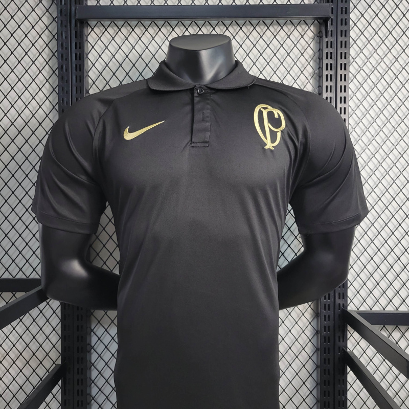 23/24 POLO Corinthians Black Training Suit Size S-XXL