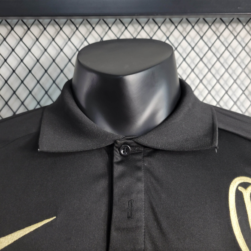 23/24 POLO Corinthians Black Training Suit Size S-XXL