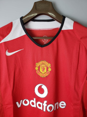 2005 retro Manchester United home long sleeve