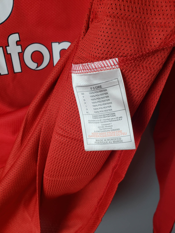 2005 retro Manchester United home long sleeve