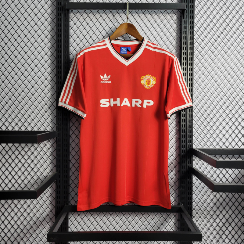 Retro 84 Manchester United Home Size S-XXL