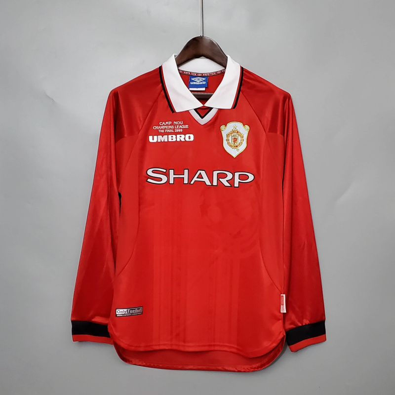 Retro long sleeve 99/00 Manchester United  home S-XXL