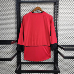 Retro 02/04 Manchester United long sleeve  home S-XXL