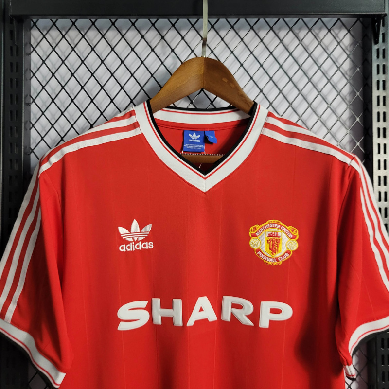 Retro 84 Manchester United Home Size S-XXL