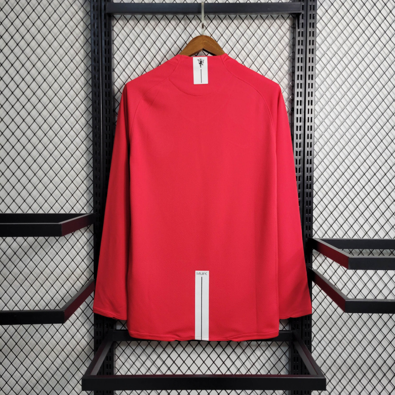 Retro Long Sleeve 07/08 Manchester United Home S-XXL