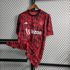 23/24 Manchester United Red Black Training Suit Size S-XXL