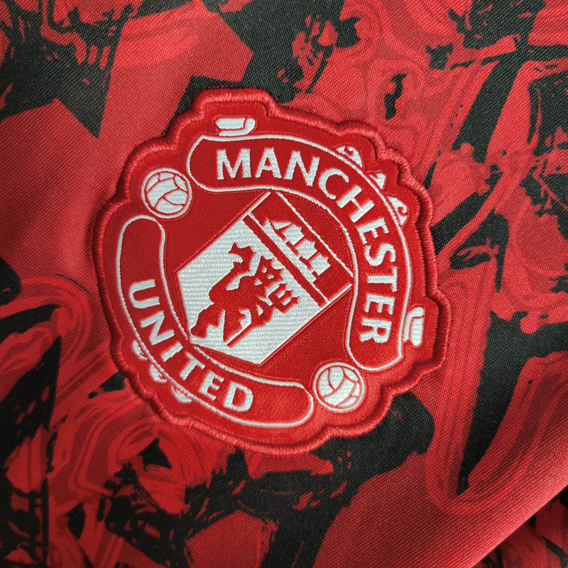 23/24 Manchester United Red Black Training Suit Size S-XXL