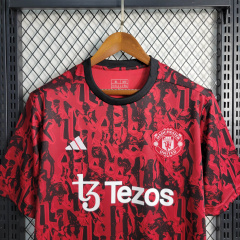 23/24 Manchester United Red Black Training Suit Size S-XXL