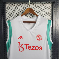 23/24 Manchester United White Training Vest Size S-XXL
