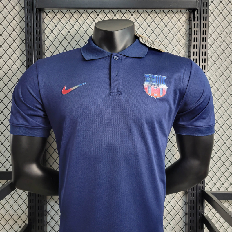 23/24 POLO Barcelona Treasure Blue Training Shirt Size S-XXL