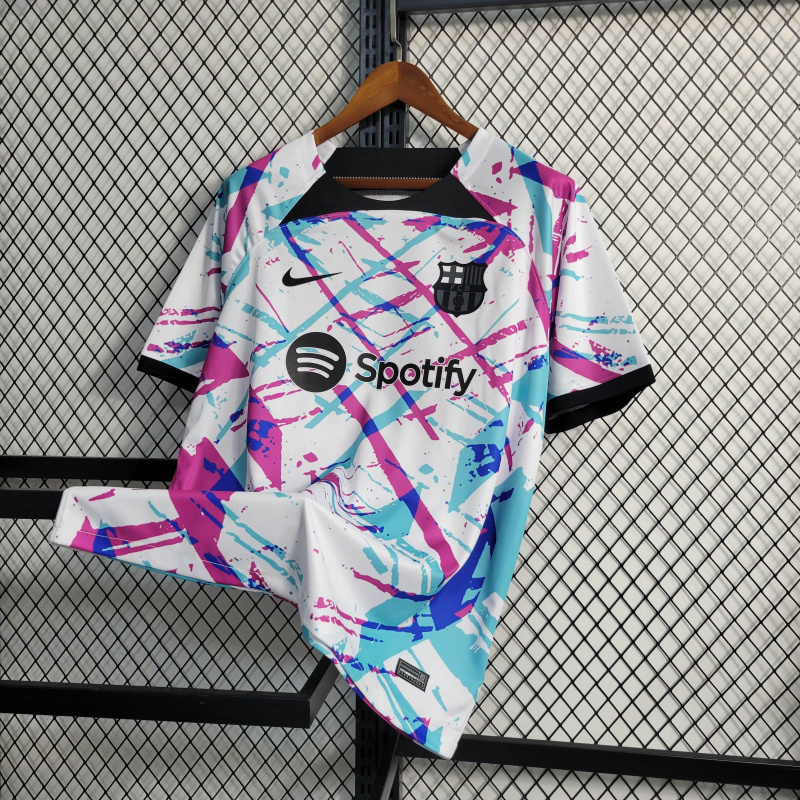 23/24 Barcelona White Training Jersey Size S-XXL