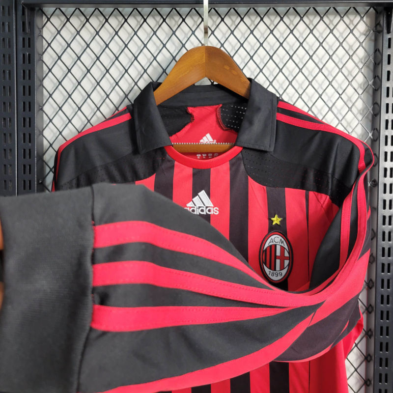 Retro 07/08 AC Milan  Home Long Sleeve Size S-XXL