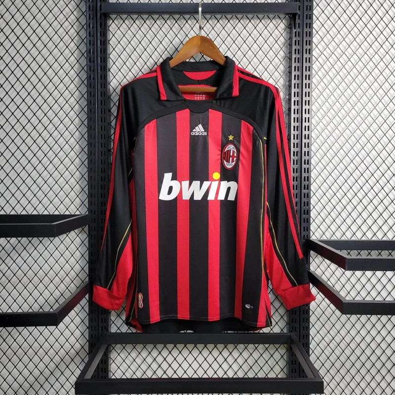 Retro Long Sleeve 2006/07 AC Milan Home Size S-XXL