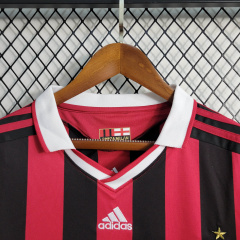 Retro Long Sleeve 2009/10 AC Milan Home Size S-XXL