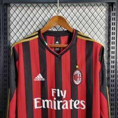 Retro Long Sleeve 2013/14 AC Milan Retro Size S-XXL