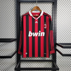 Retro Long Sleeve 2009/10 AC Milan Home Size S-XXL