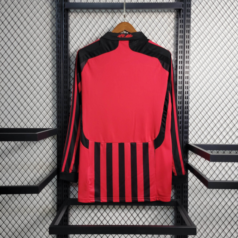 Retro 07/08 AC Milan  Home Long Sleeve Size S-XXL