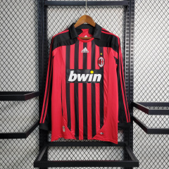 Retro 07/08 AC Milan  Home Long Sleeve Size S-XXL